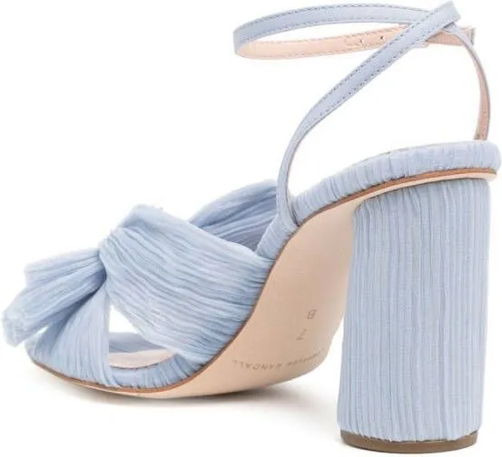 Loeffler Randall plissé detail sandals in Blue