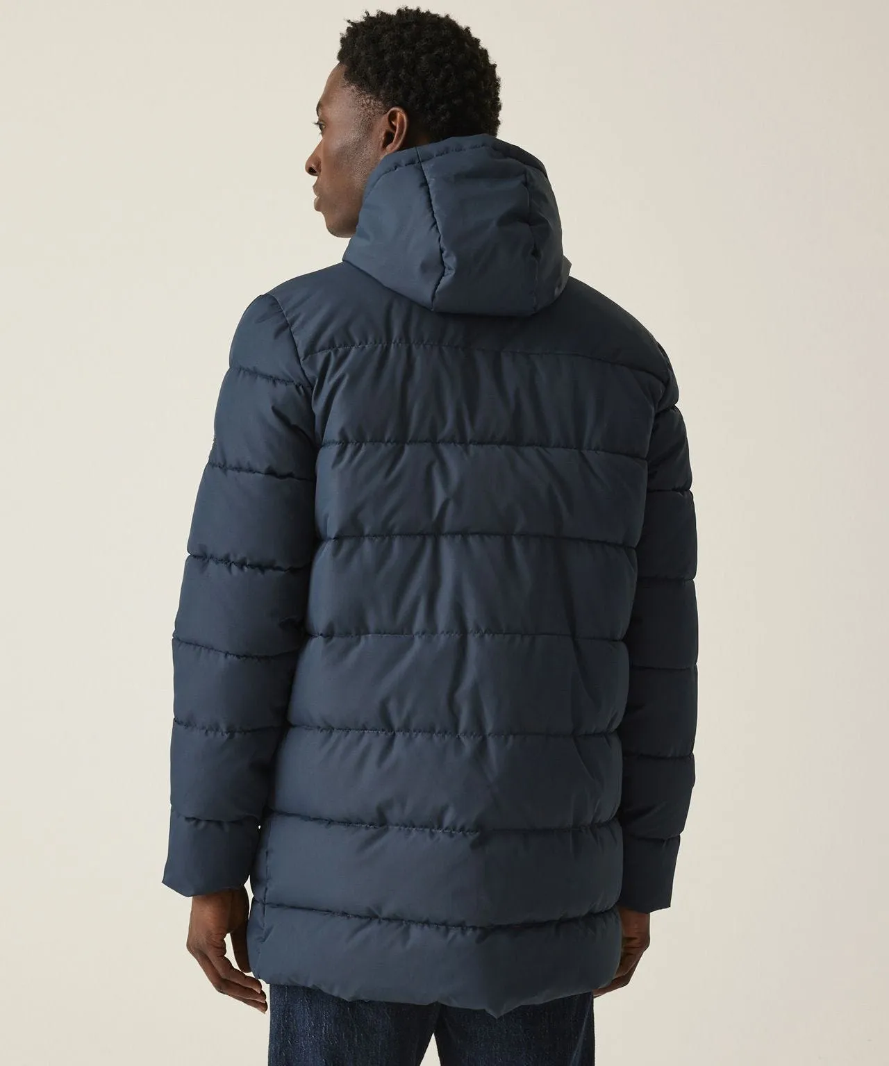 Long Quilted Mens Coat