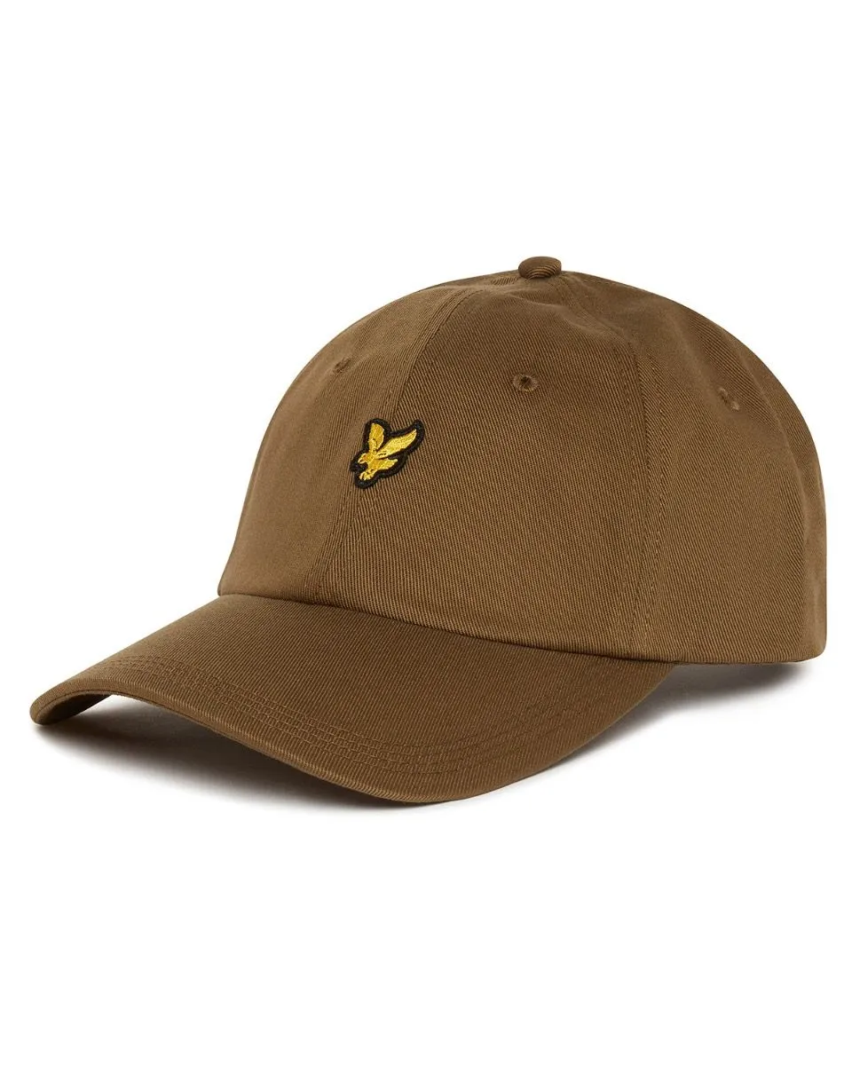 Lyle & Scott Cotton Baseball Cap in Olive