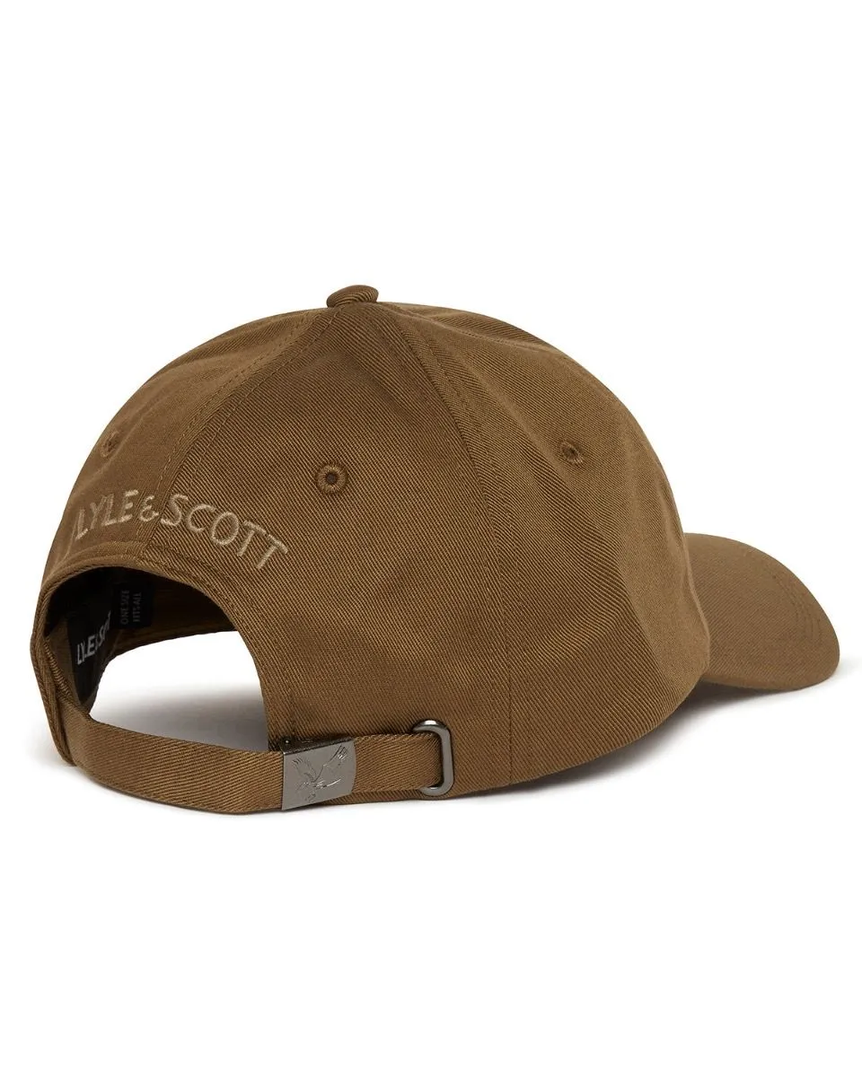 Lyle & Scott Cotton Baseball Cap in Olive