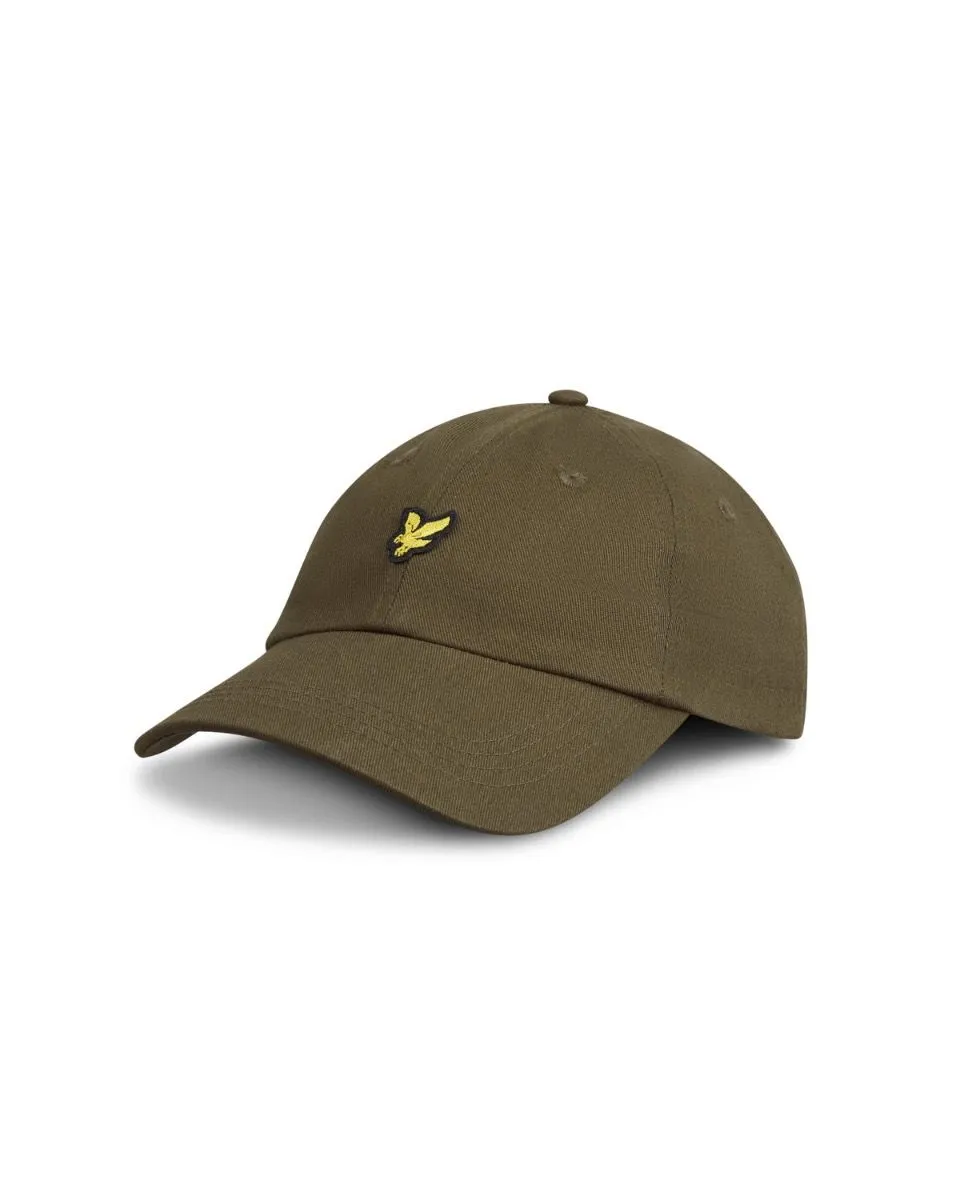 Lyle & Scott Cotton Baseball Cap in Olive