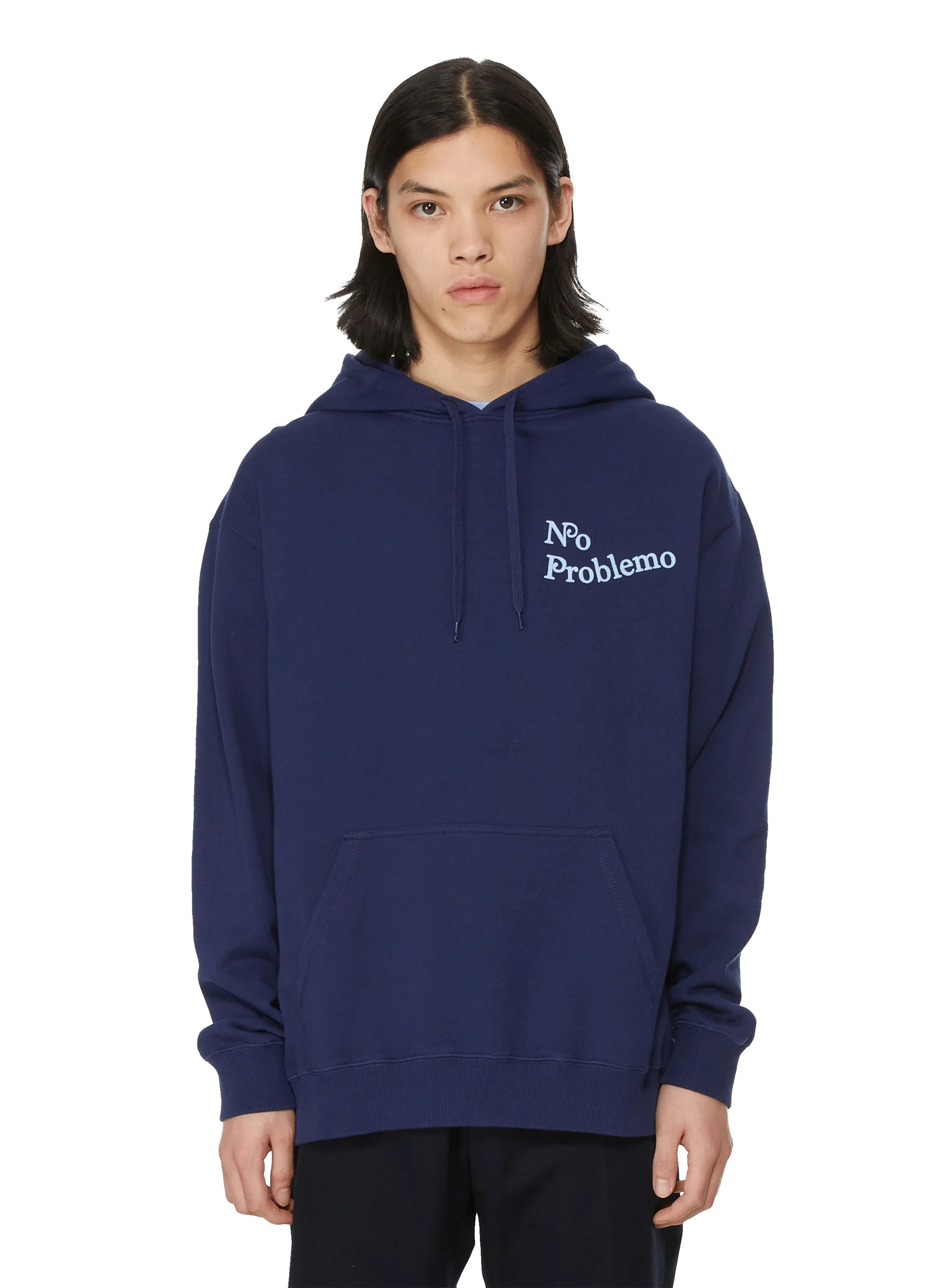MAISON LABICHE  No Problemo hooded cotton sweatshirt - Blue