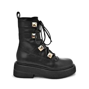 Maki Pyramid Stud Combat Boots