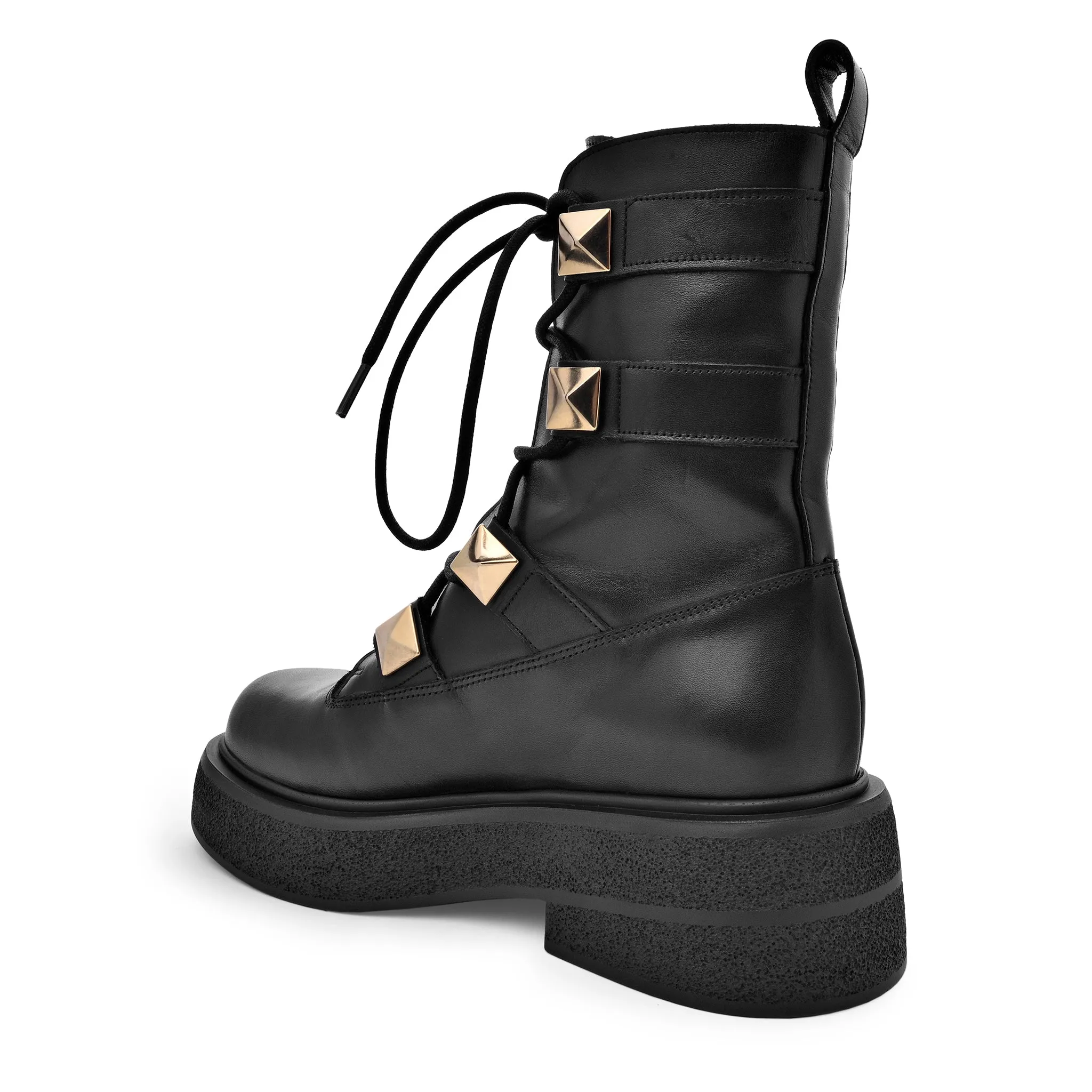 Maki Pyramid Stud Combat Boots