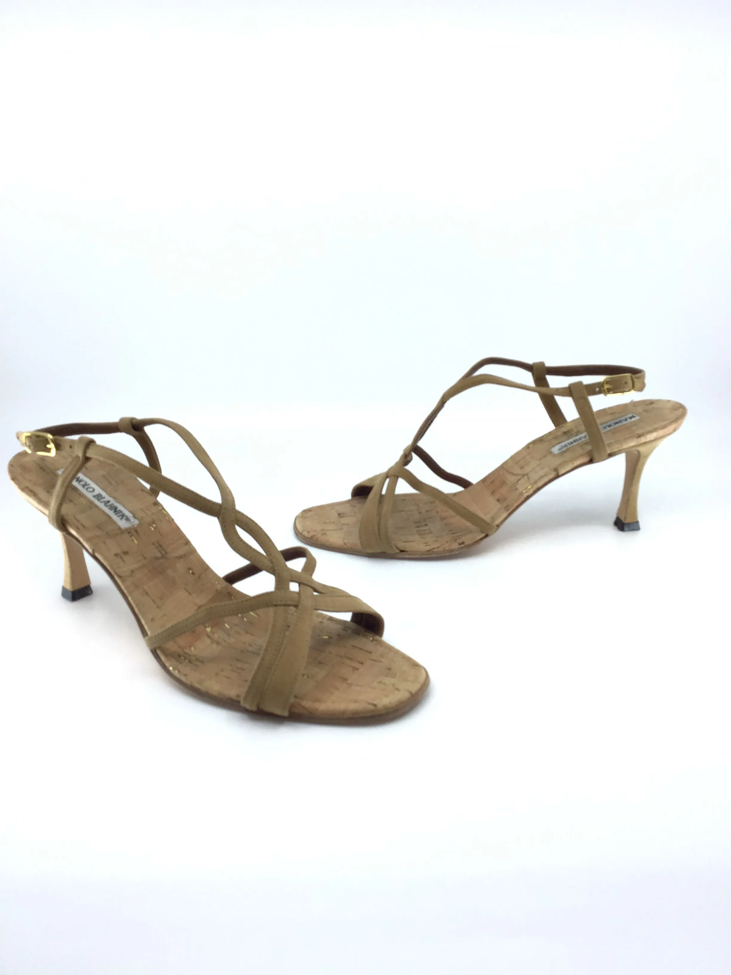 Manolo Blahnik Cork Sandals - Stylish Women's Shoes for Summer