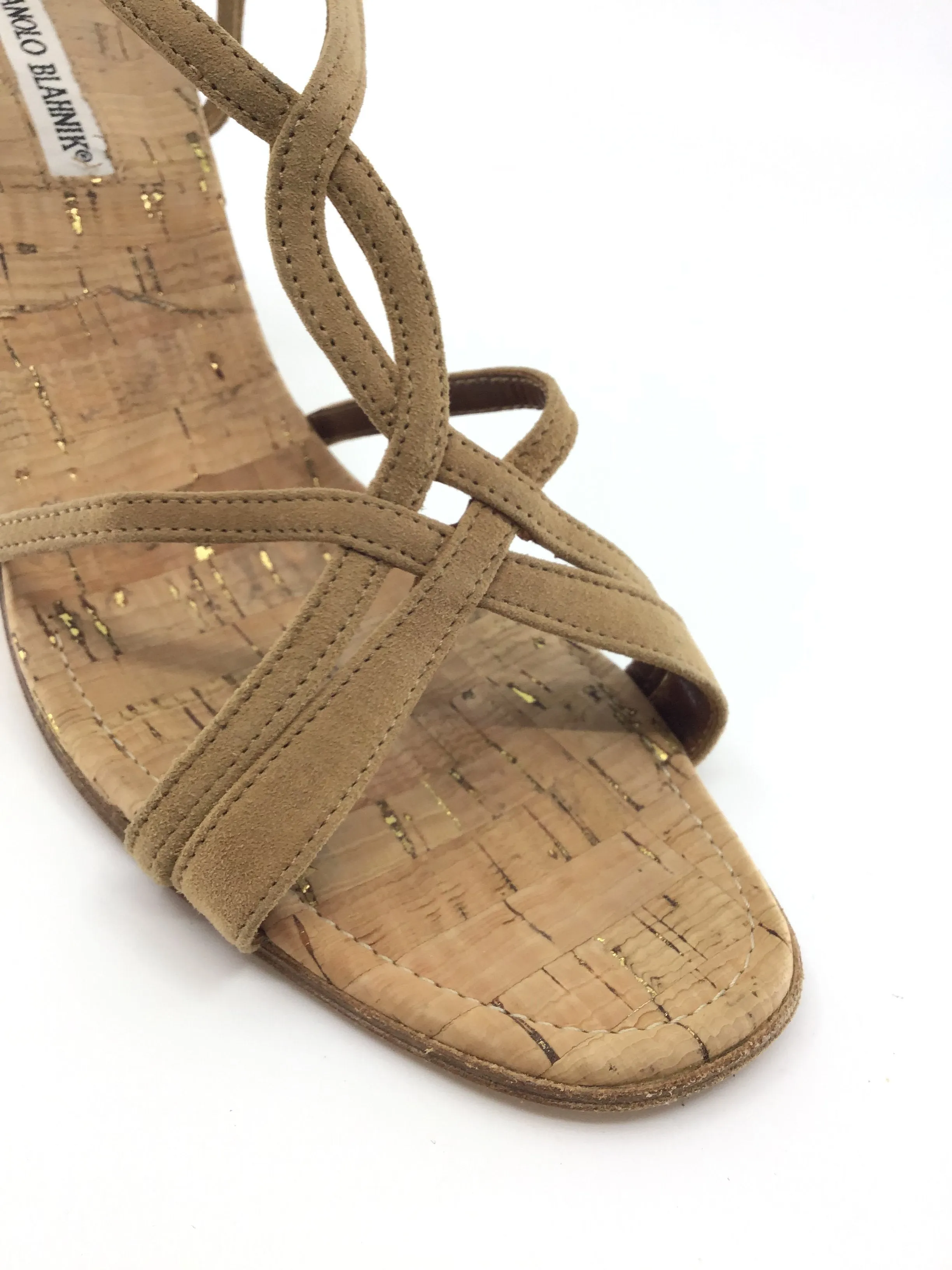 Manolo Blahnik Cork Sandals - Stylish Women's Shoes for Summer