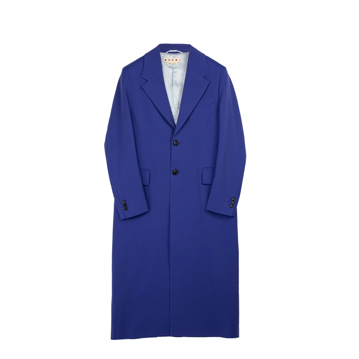 Marni dark violet duster coat.