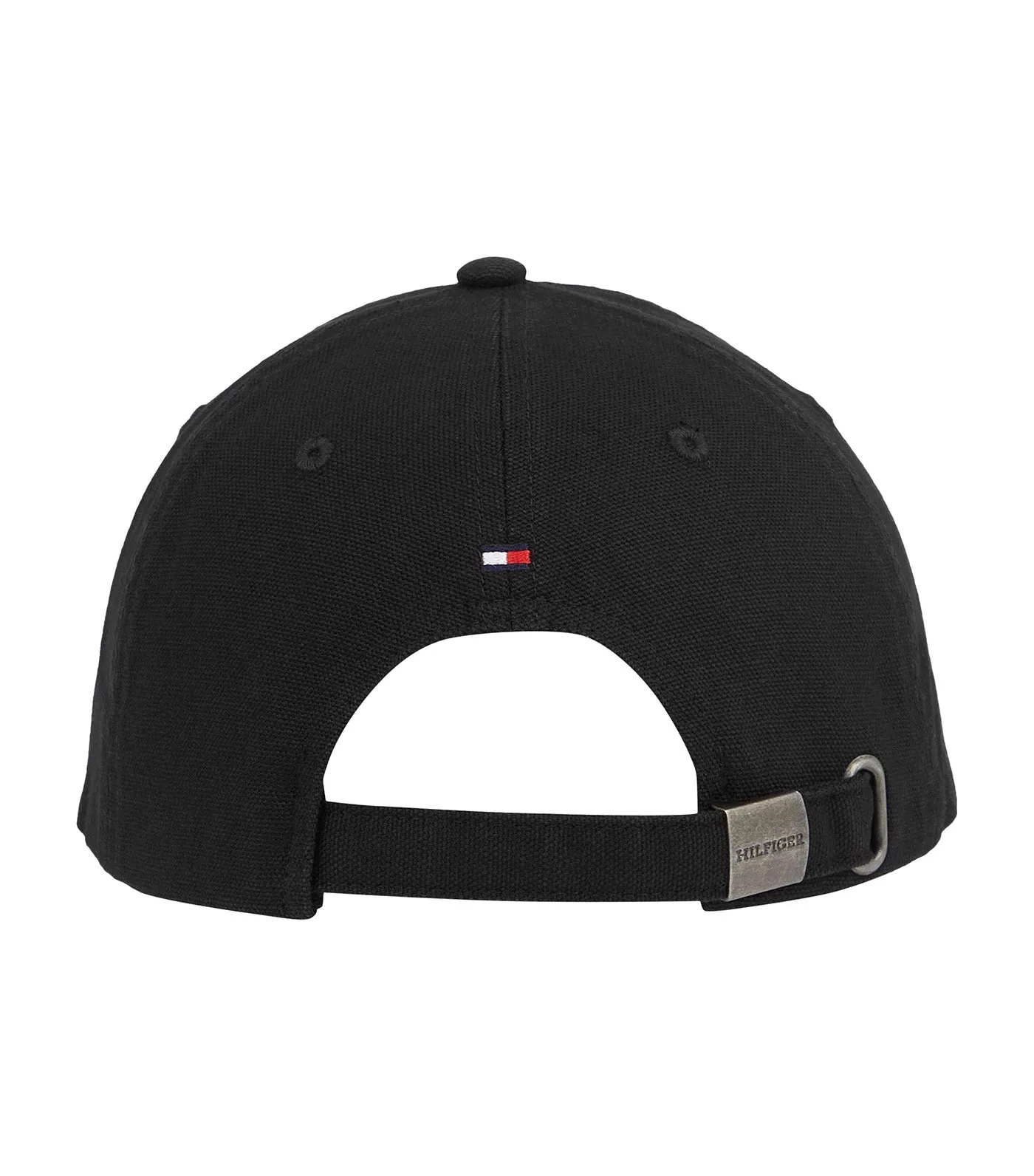 Men's Black 6 Panel Soft Monotype Cap