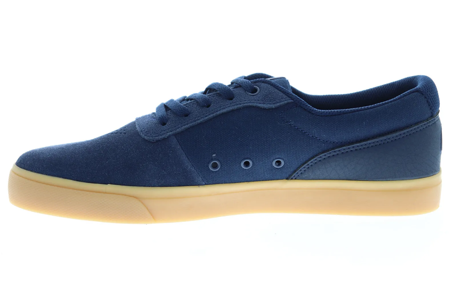 Men's Blue Suede Skate Sneakers Shoes - DC Switch ADYS300431 - Lace Up