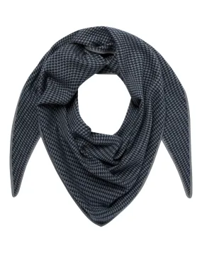 Superfine Cashmere Scarf in Derby Grey and Lava Blue