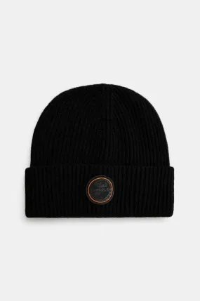 Black Napapijri Wool Beanie F-Singine Cap NP0A4I860411