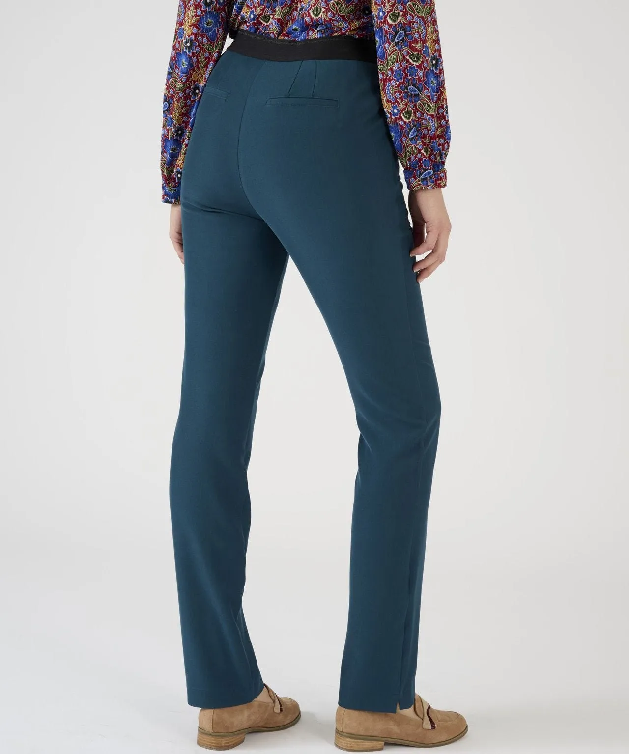 Slim Fit Trousers with Tummy Control