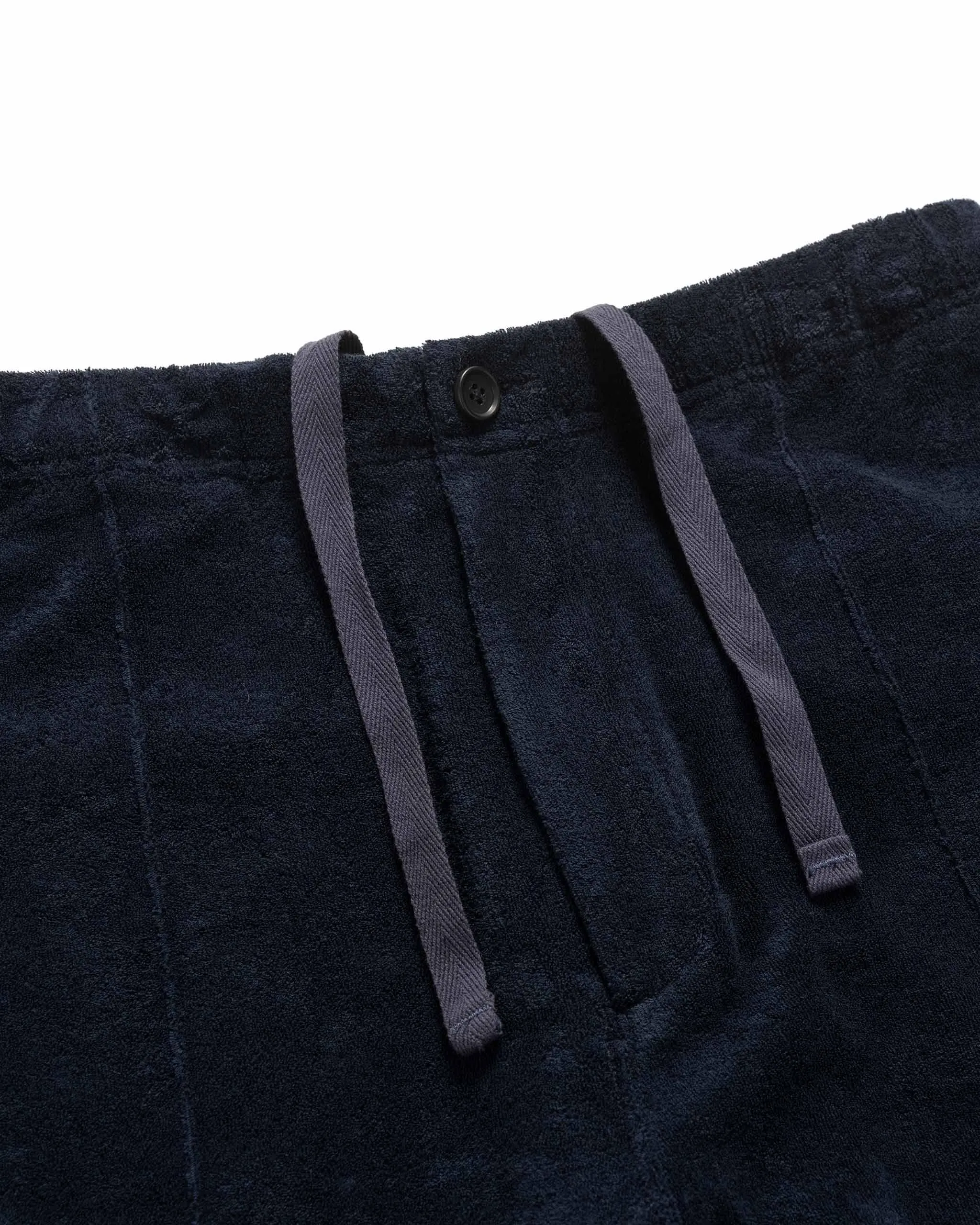 Navy Velour Jog Pant