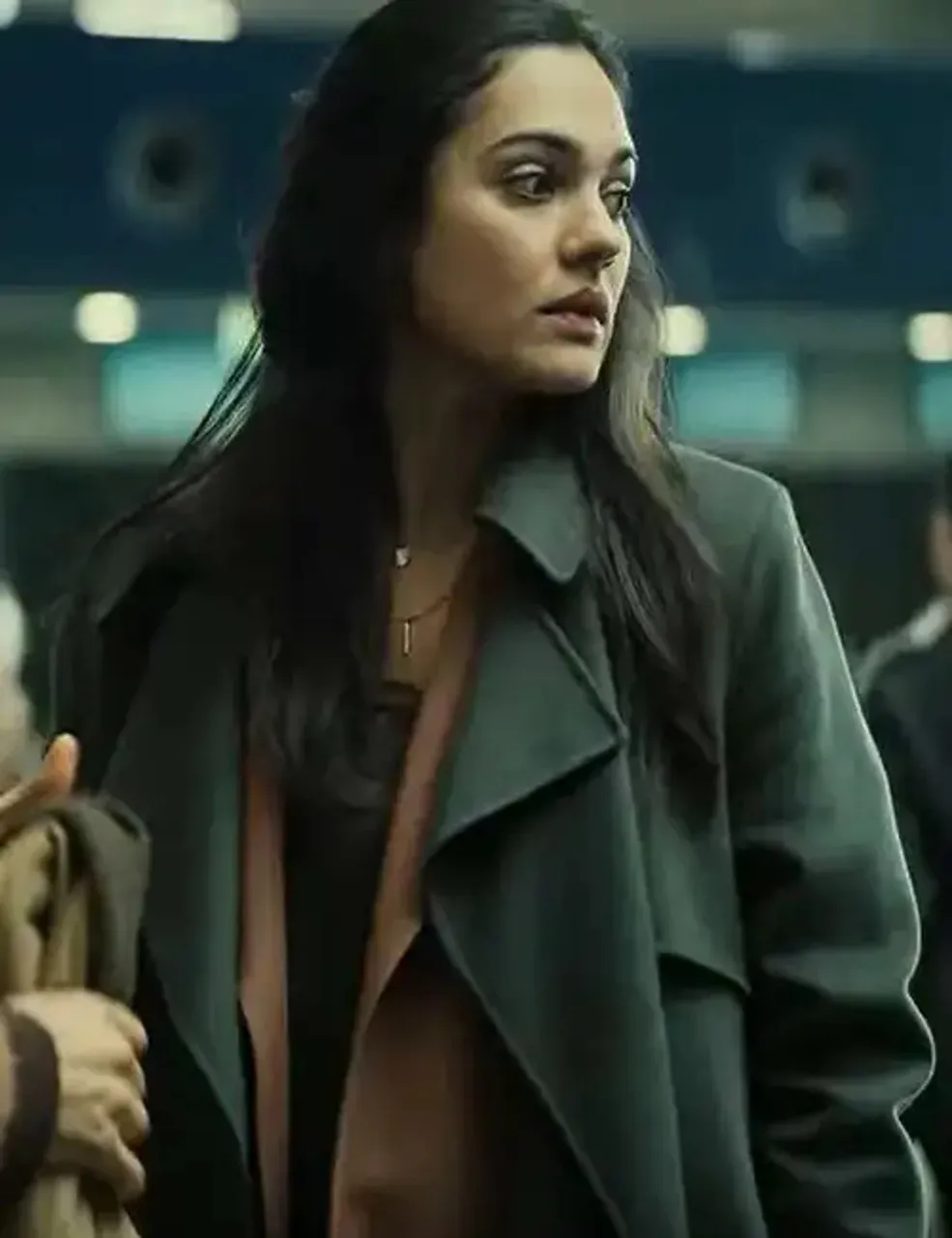 Nilam Farooq trench coat from The Signal.