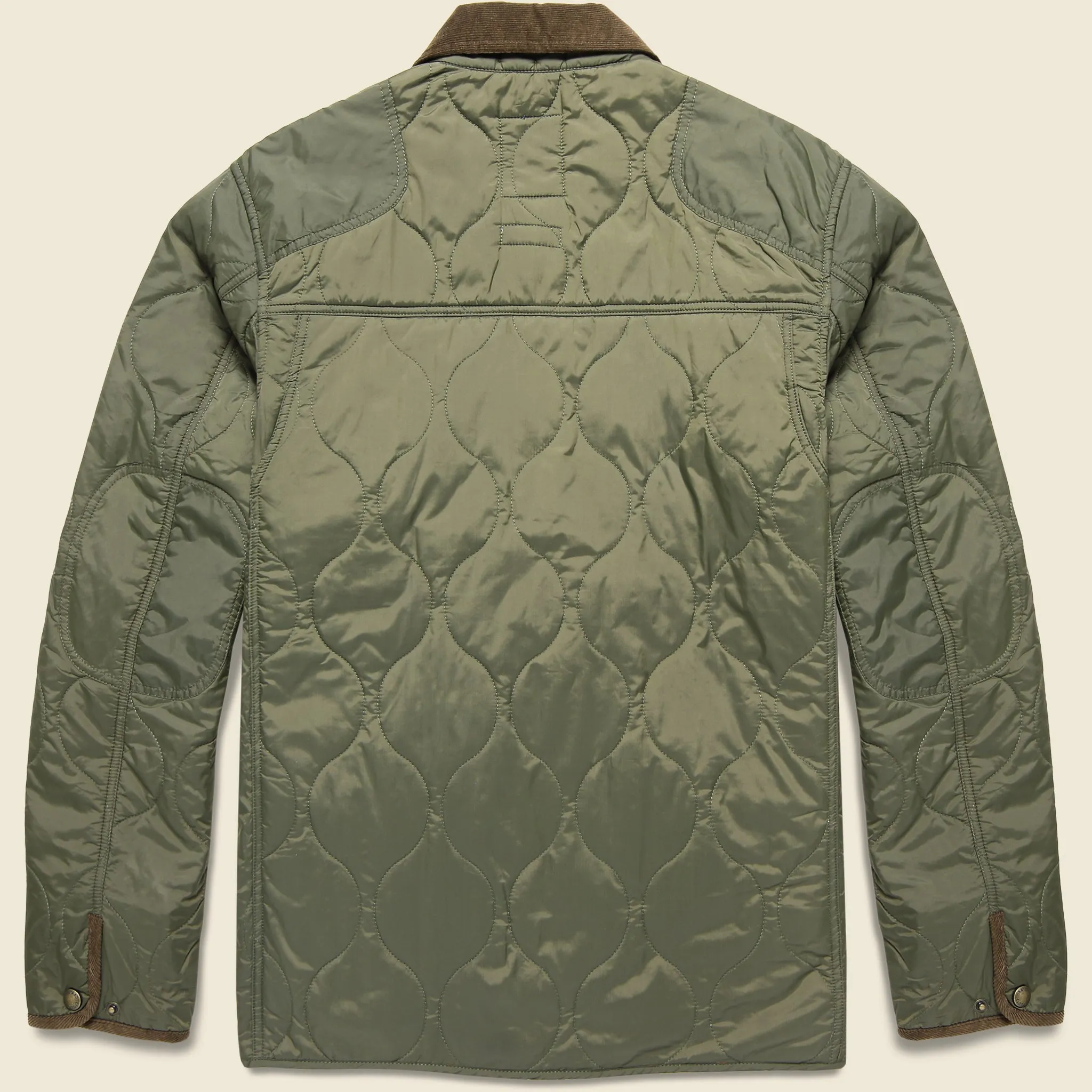 Olive Light Weight Quilted Jacket by Andrew