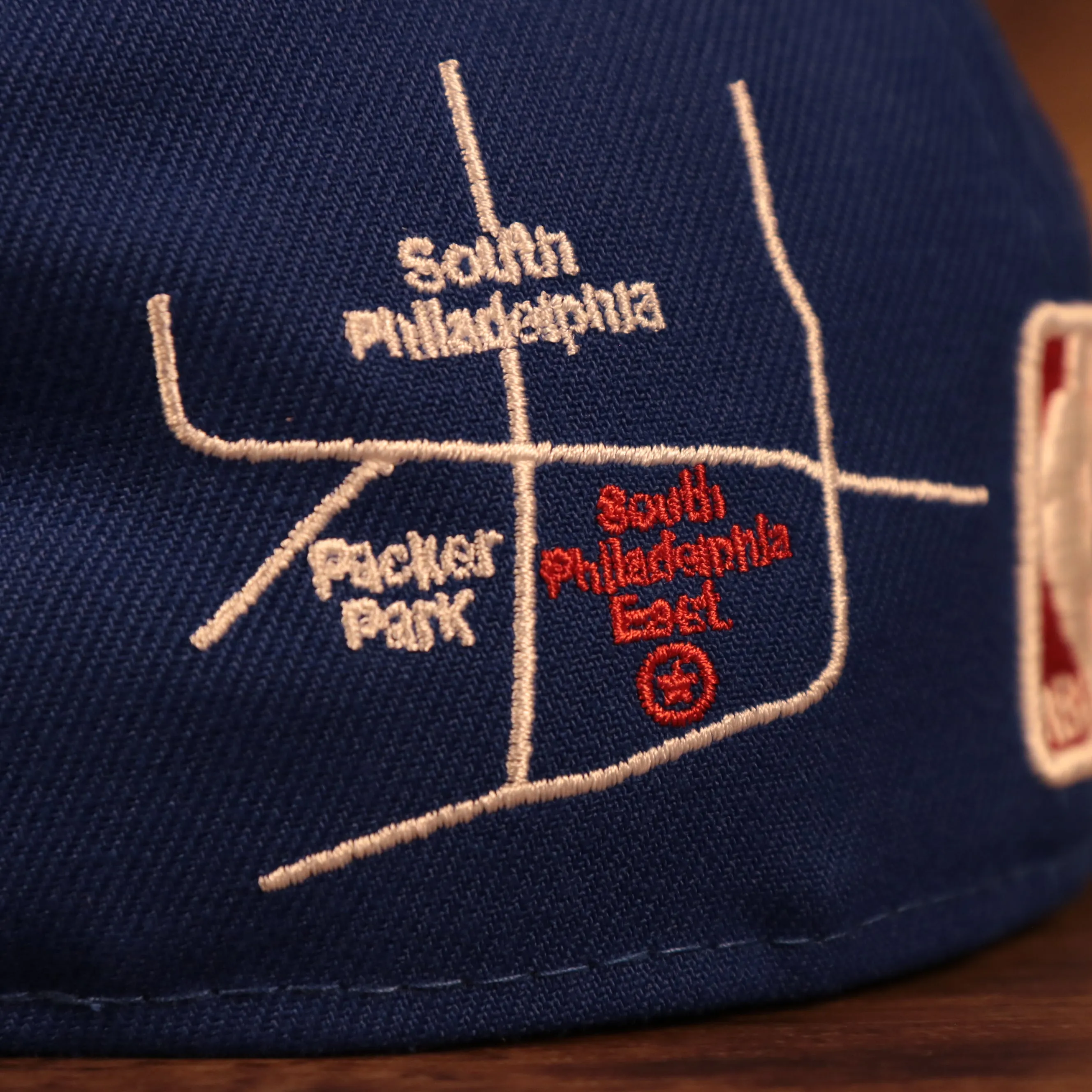 Gray Bottom Philadelphia 76ers City Transit All Over Side Patch 59Fifty Fitted Cap