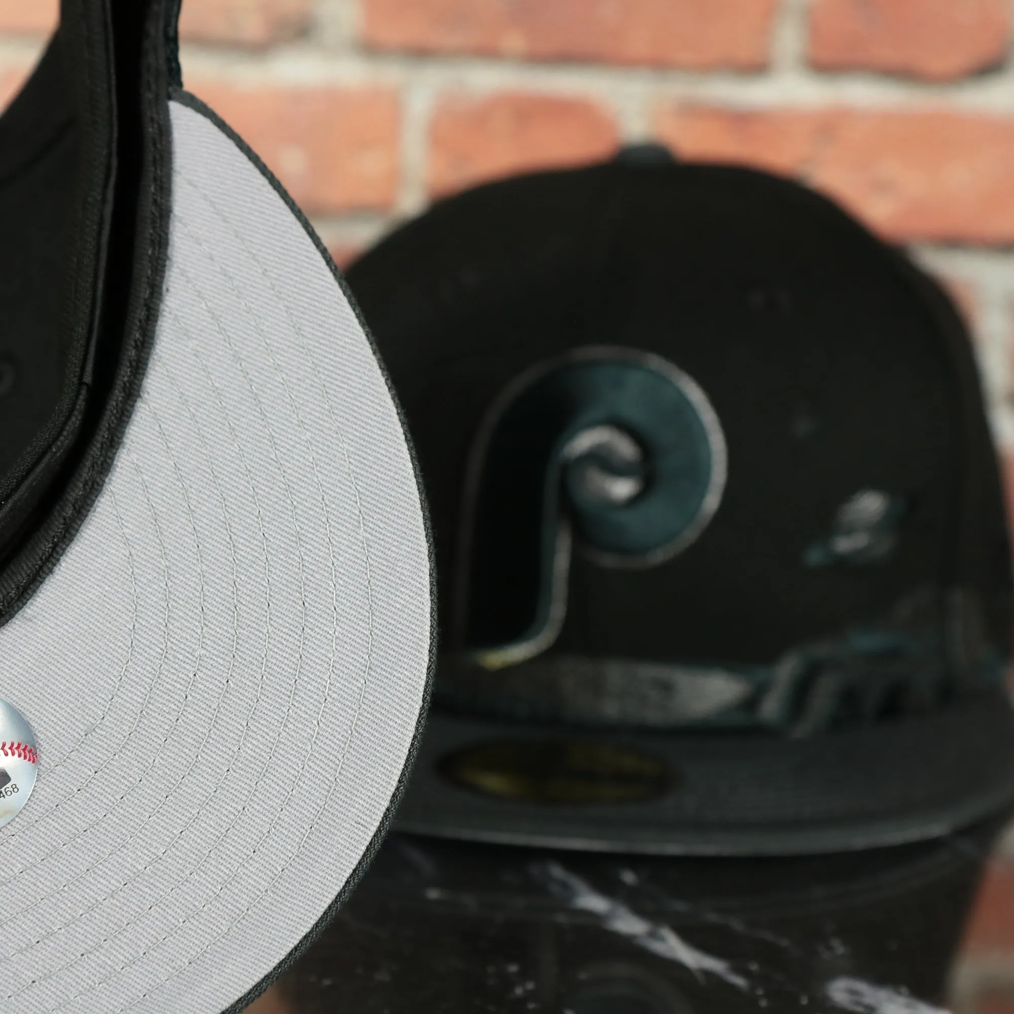 Philadelphia Phillies Planetary Space Scenery Grey and Black 59Fifty Fitted Cap