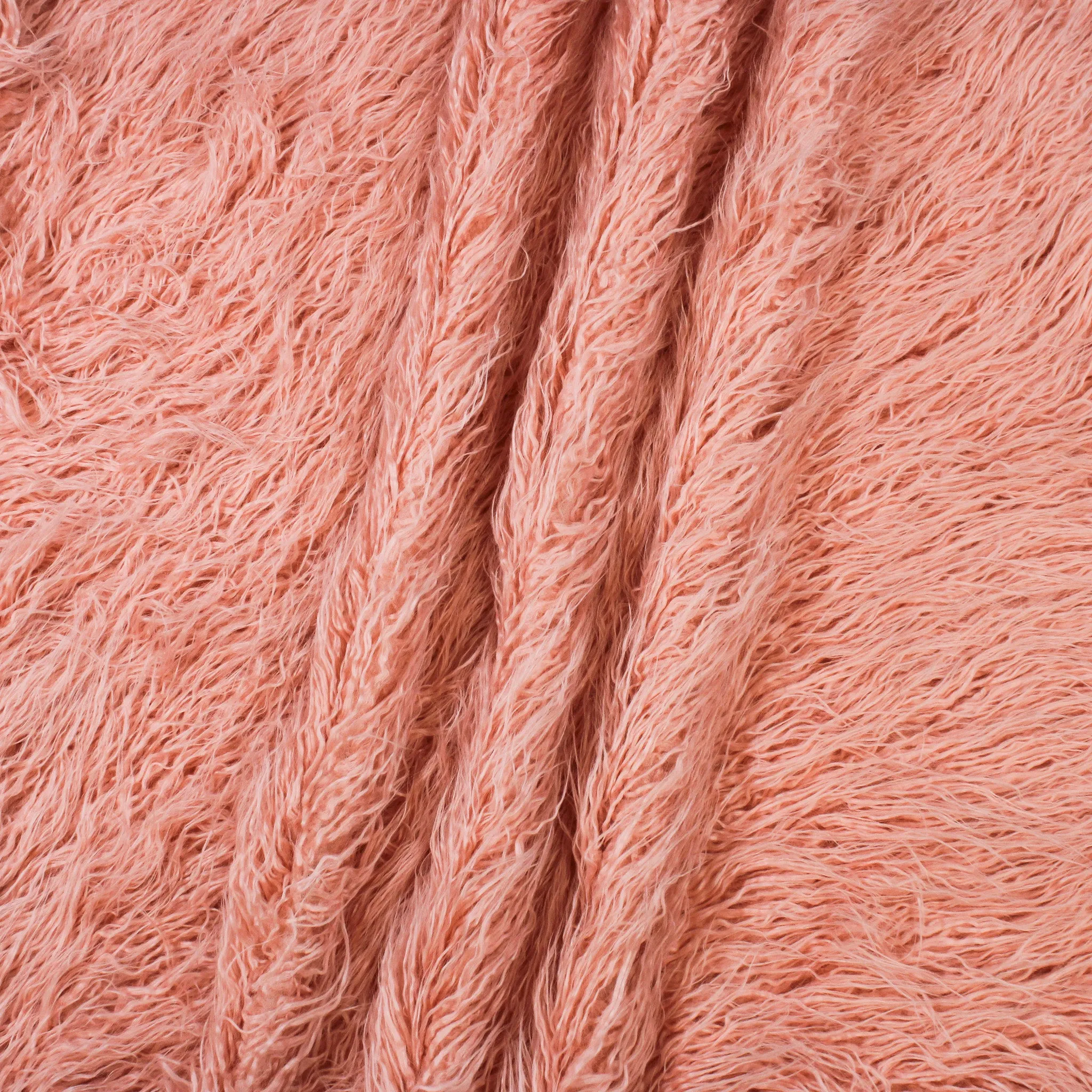 Pink Fluffy Faux Fur Flamingo Coat