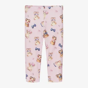 Pink Teddy Bear Leggings