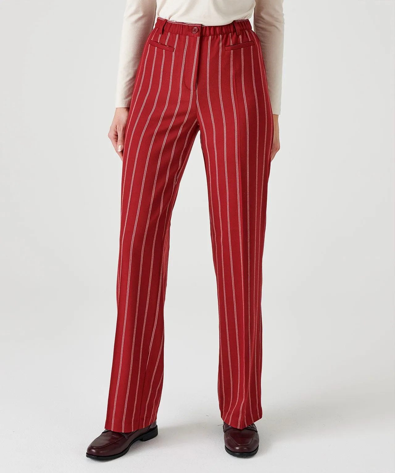 Pinstripe Tummy Slimming Pants