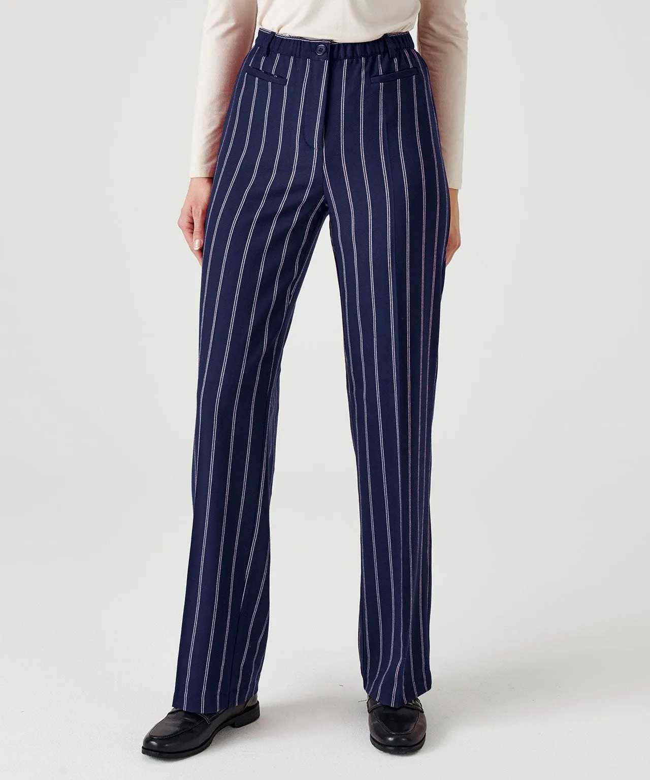 Pinstripe Tummy Slimming Pants