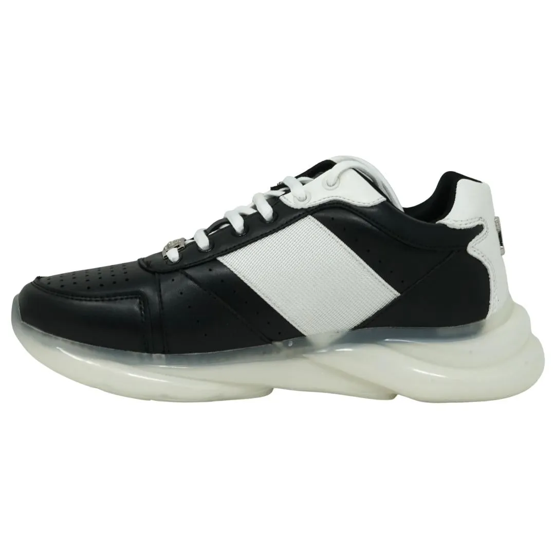 Plein Sport Black Low-Cut Logo Sneakers