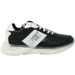 Plein Sport Black Low-Cut Logo Sneakers