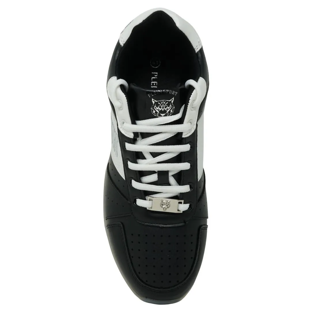 Plein Sport Black Low-Cut Logo Sneakers