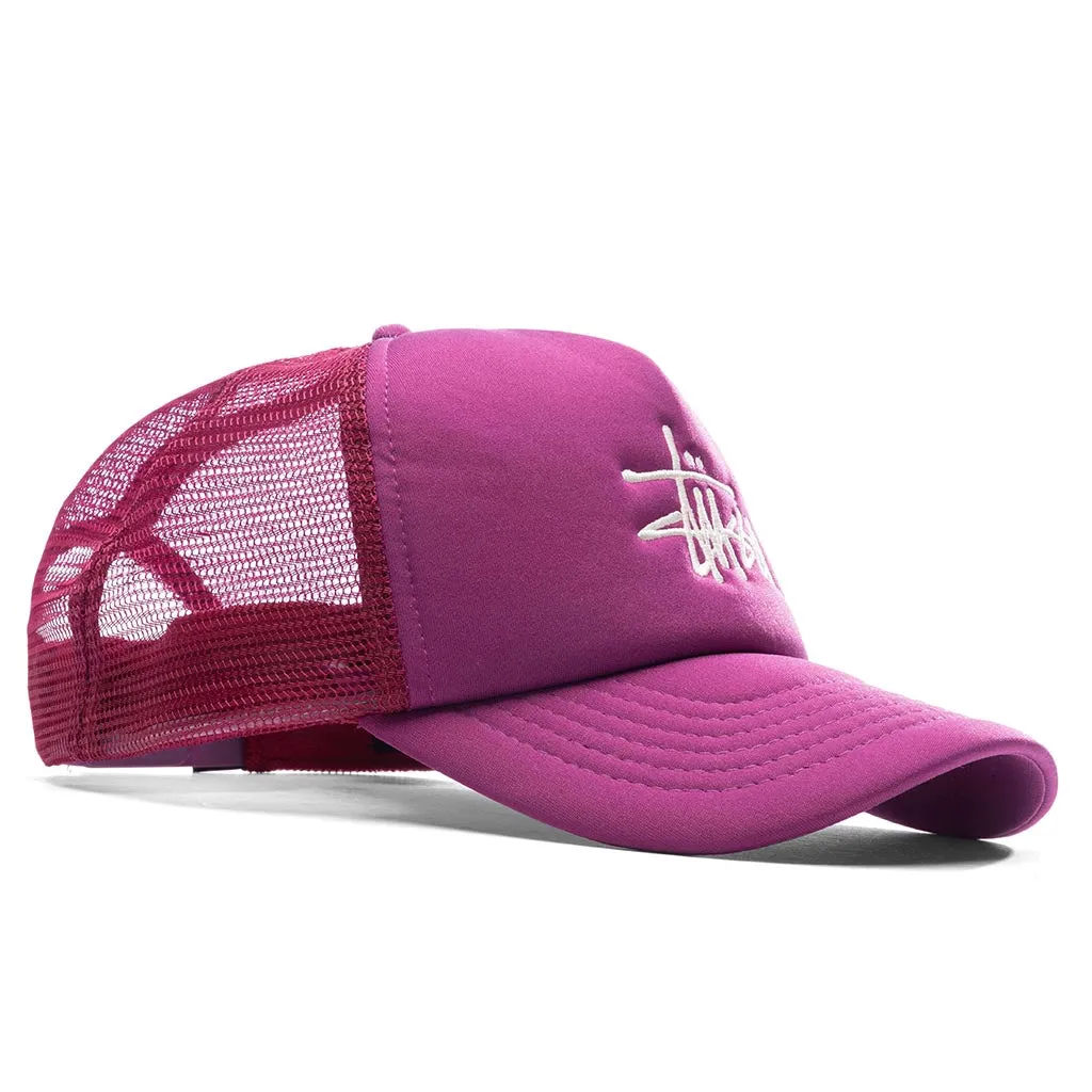 Plum Basic Trucker Cap 