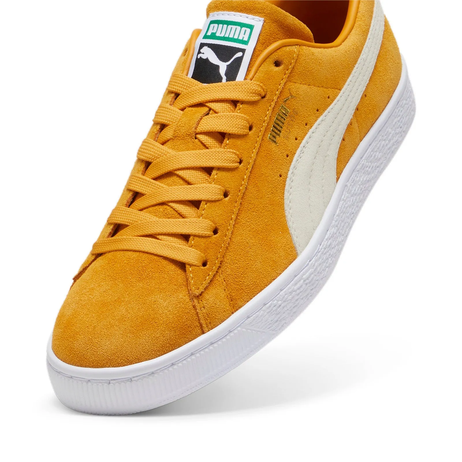 Puma Suede Classic XXI 37491597 Mens Orange Suede Lifestyle Sneakers Shoes