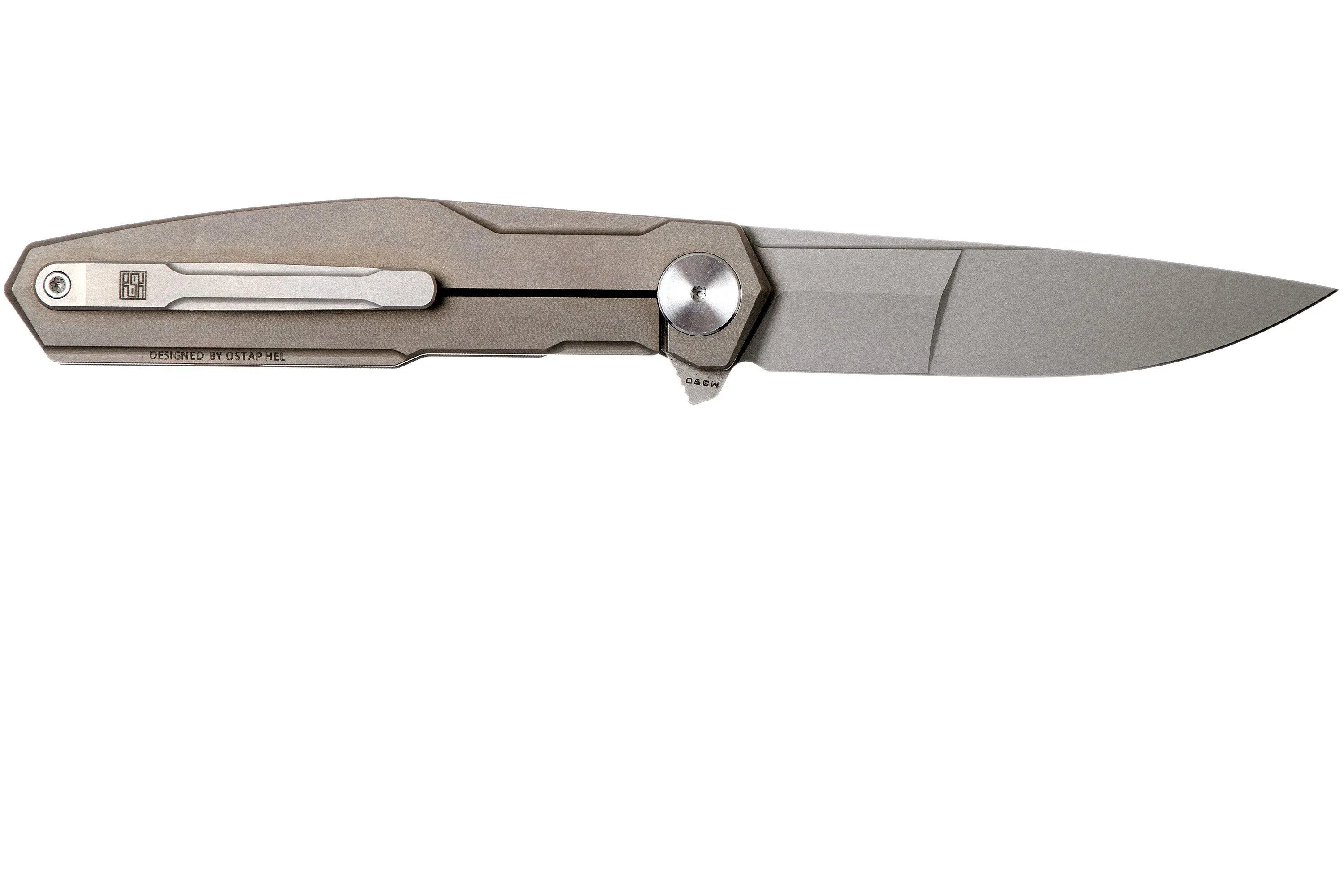 Real Steel S3 Puukko Flipper Cold Copper 9512 pocket knife, Ostap Hel design