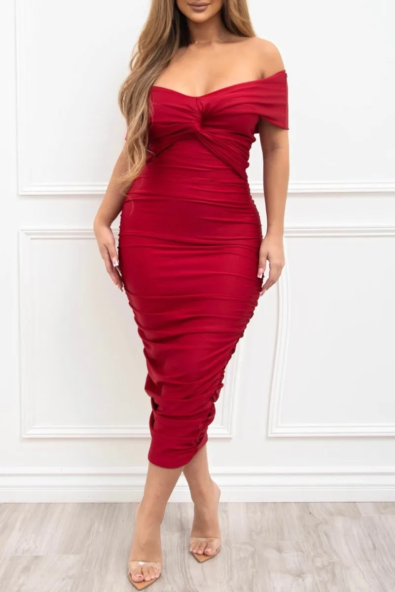 Red Adelle Dress