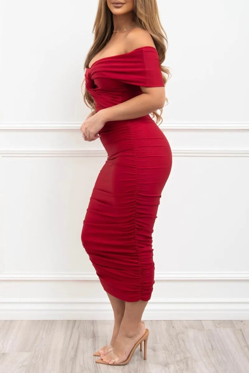 Red Adelle Dress