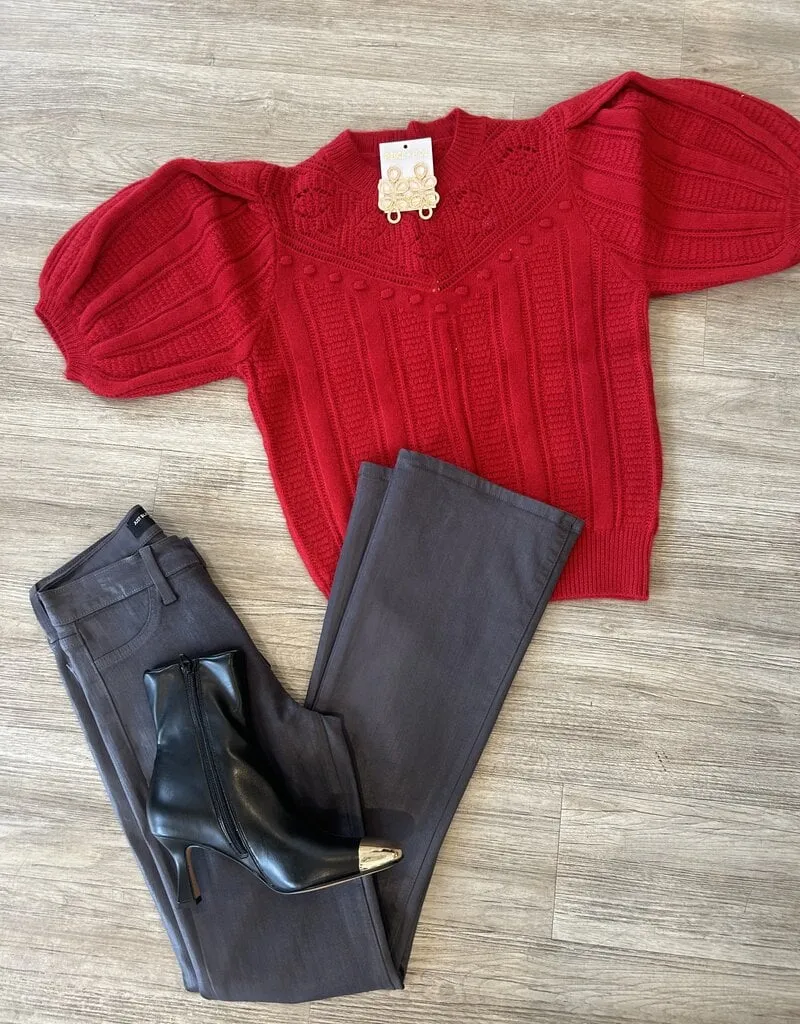 Red Social Sweater