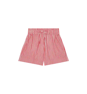 Red Striped GANNI Shorts