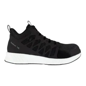 Reebok Men's Black White Work Boots Flexweave Mid-Cut - Fusion Flexweave CT.