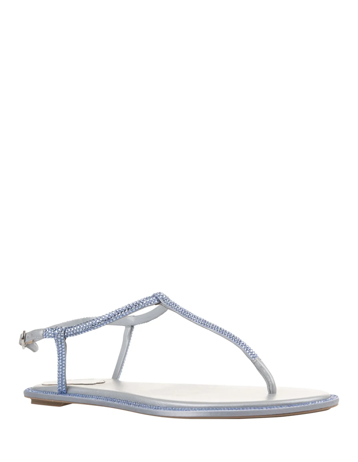 Light Blue Diana Low Jewel Sandals by René Caovilla