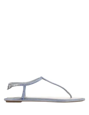 Light Blue Diana Low Jewel Sandals by René Caovilla