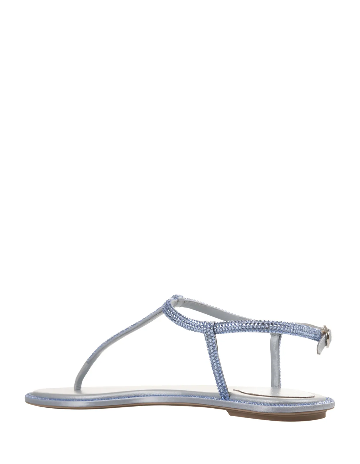 Light Blue Diana Low Jewel Sandals by René Caovilla