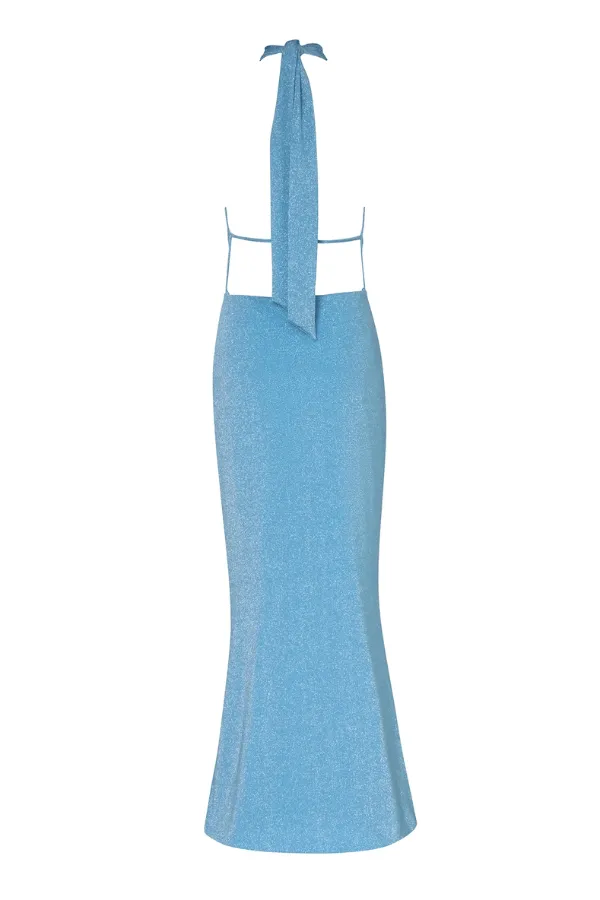 Riviera Blue Sleeveless Dress