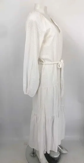 White Searsucker Textured 2 Pc Dress by ROAN + RYAN, Size SMALL (S)