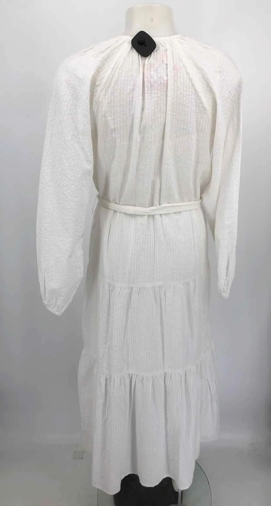 White Searsucker Textured 2 Pc Dress by ROAN + RYAN, Size SMALL (S)