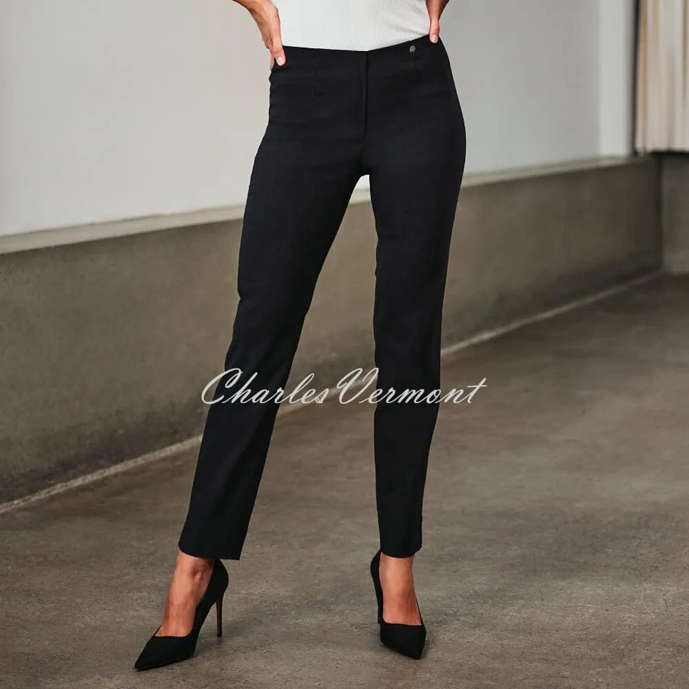 Robell Marie Trouser in Black - Longer Length 32.5''