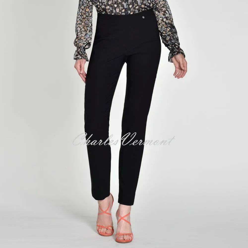 Robell Marie Trouser in Black - Longer Length 32.5''