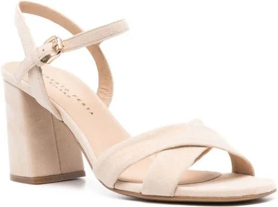 Neutrals Roberto Festa Isla 80mm Suede Sandals