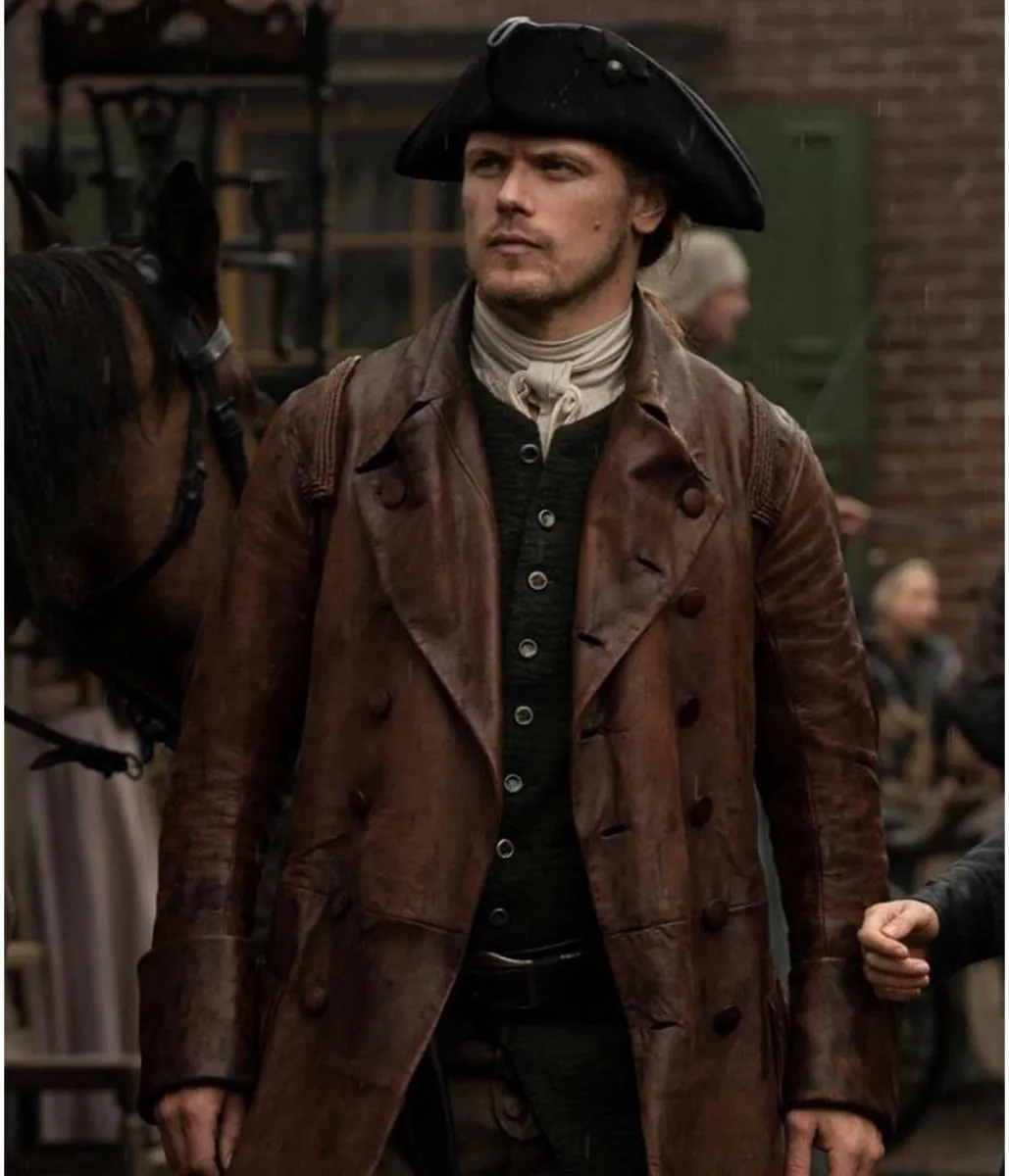 Sam Heughan Outlander Season 5 Trench Coat