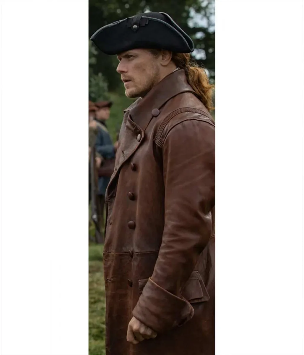 Sam Heughan Outlander Season 5 Trench Coat