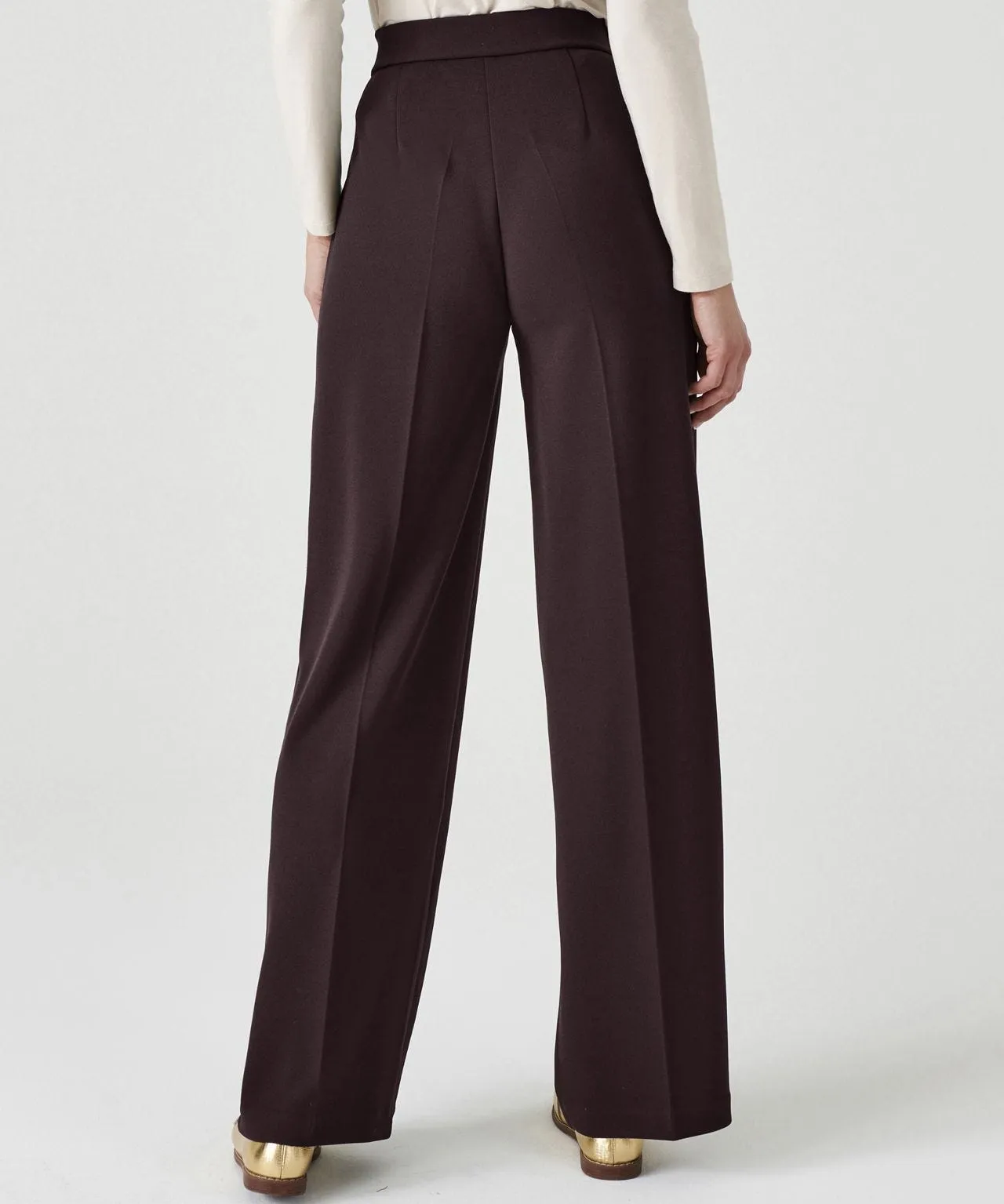 Wide-Leg Comfort Fit Trousers with Secret Stretch