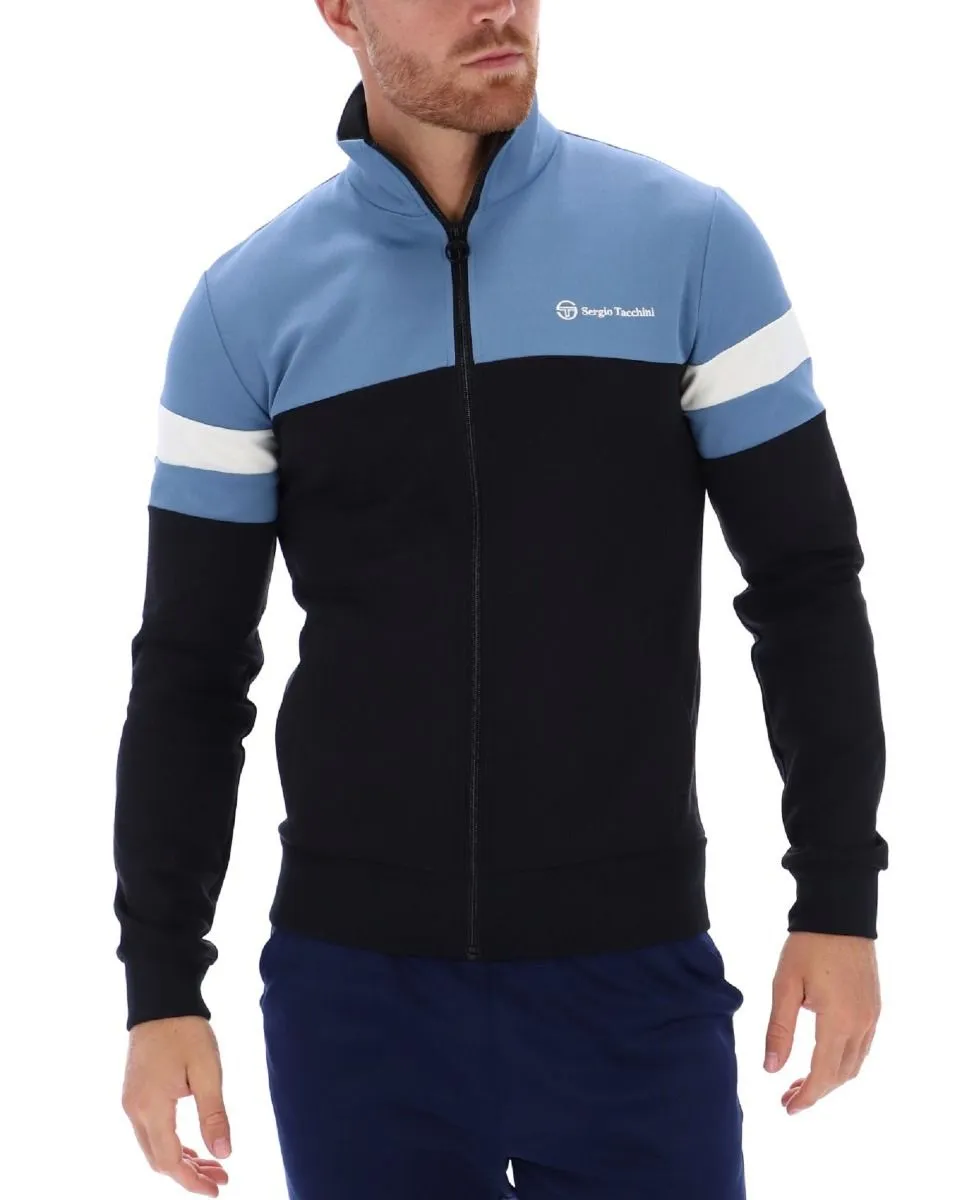 Sergio Tacchini Jonnie Black Coronet Blue Track Jacket