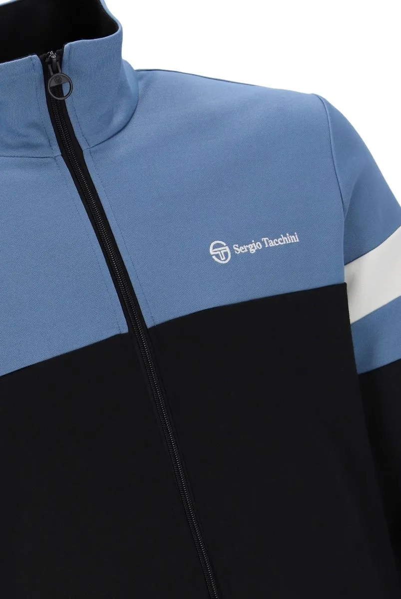 Sergio Tacchini Jonnie Black Coronet Blue Track Jacket